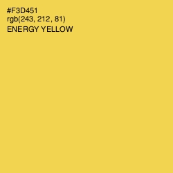 #F3D451 - Energy Yellow Color Image